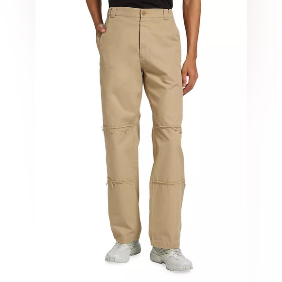NWT Maison Margiela MM6 Raw-Edge Relaxed-Fit Pants Sz 50/ Large - Picture 11 of 12